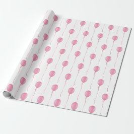 Pink balloon Gift Wrapping Paper - Cadeaupapier.  ラッピングペーパー