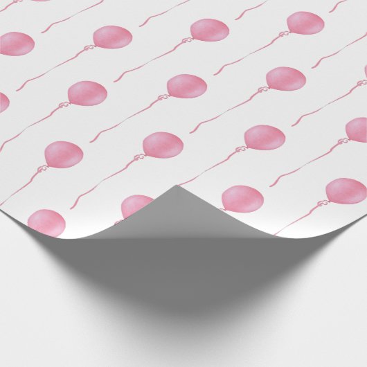 Pink balloon Gift Wrapping Paper - Cadeaupapier. ラッピングペーパー (角)