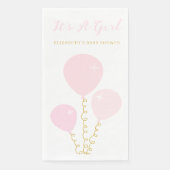 Pink Balloons Girl Baby Shower (正面)
