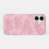 Pink Bamboo Leaf Japanese Modern Phone Case iPhone 16ケース (裏面横)