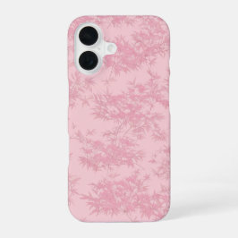 Pink Bamboo Leaf Japanese Modern Phone Case iPhone 16ケース