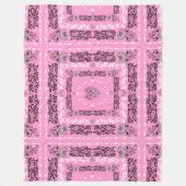 Pink Bandana  フリースブランケット (正面)
