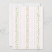 Pink Baptism Invitation, Girl Baptism,  招待状 (裏面)