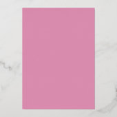  Pink Baptism Real Gold Foil Invitation 箔招待状 (裏面)