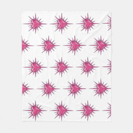 Pink Barbed Heart Cybersigilism Fleece Blanket フリースブランケット