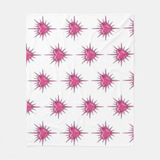Pink Barbed Heart Cybersigilism Fleece Blanket フリースブランケット