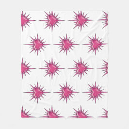 Pink Barbed Heart Cybersigilism Fleece Blanket フリースブランケット