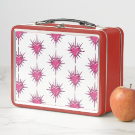 Pink Barbed Heart Cybersigilism Lunchbox メタルランチボックス