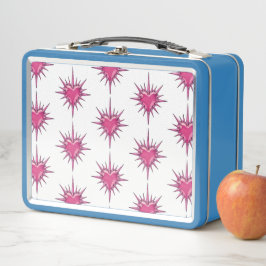 Pink Barbed Heart Cybersigilism Lunchbox メタルランチボックス