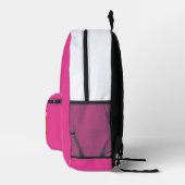 Pink Basketball Backpack School Sports Team Player プリントバックパック (右)