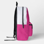 Pink Basketball Backpack School Sports Team Player プリントバックパック (左)