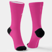 Pink Basketball Socks Team Player Sports Birthday ソックス (傾斜あり)
