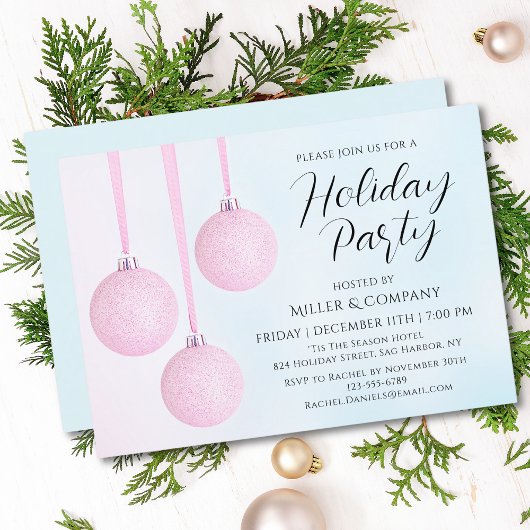 Pink Bauble Company クリスマス祝賀会 招待状