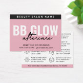 Pink BB Glowフェイシャル気にアフター命令カード (デスク)