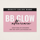Pink BB Glowフェイシャル気にアフター命令カード (正面)
