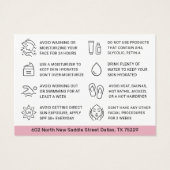 Pink BB Glowフェイシャル気にアフター命令カード (裏面)