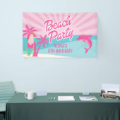 Pink Beach Birthday Poster 横断幕 (トレードショー)