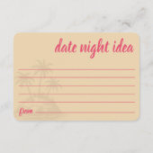 Pink Beach Wedding Shower エンクロージャーカード (裏面)