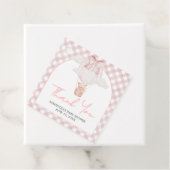 Pink Bear Bearly Wait Baby Shower  フェイバータグ (インサイチュ)
