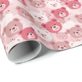 Pink Bear Heads | ラッピングペーパー (ロールコーナー)