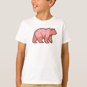 Pink Bear Pop Art Tシャツ (正面)