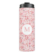 Pink Beauty & Makeup Seamless Pattern Girly 