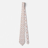 Pink Bee Pattern Custom Necktie ネクタイ (正面)