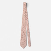 Pink Bee Pattern Custom Necktie ネクタイ (正面)