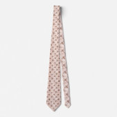Pink Bee Pattern Custom Necktie ネクタイ (正面)