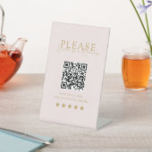 Pink-Beige-Gold Minimal Elegant Salon Social Media 台座サイン (インサイチュ)