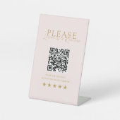 Pink-Beige-Gold Minimal Elegant Salon Social Media 台座サイン (正面)