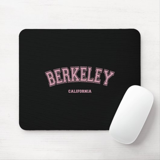 Pink Berkeley California Ca Varsity Style On Berke マウスパッド (マウス)