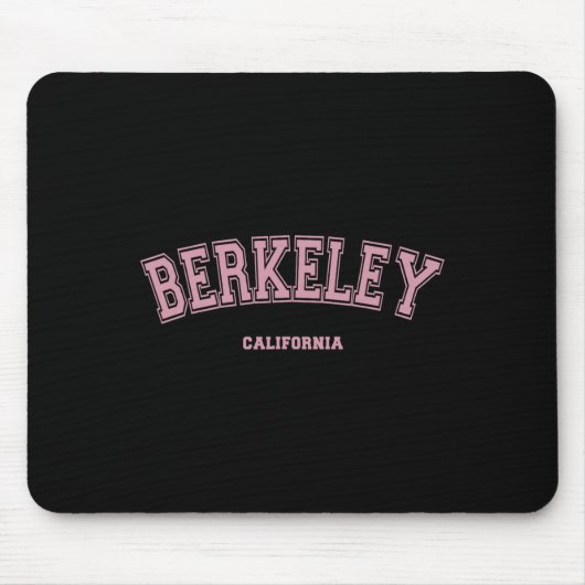 Pink Berkeley California Ca Varsity Style On Berke マウスパッド (正面)