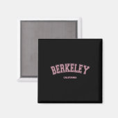 Pink Berkeley California Ca Varsity Style On Berke マグネット (正面/裏面)