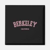 Pink Berkeley California Ca Varsity Style On Berke マグネット (正面)