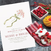 Pink Berries Corporate Christmas Office Council 招待状
