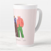 Pink Best Dressed Twin カフェラテマグ (右アングル)