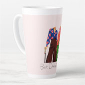 Pink Best Dressed Twin カフェラテマグ (左アングル)