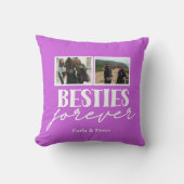 Pink Best friends 3 photos on Throw Pillow クッション (正面)