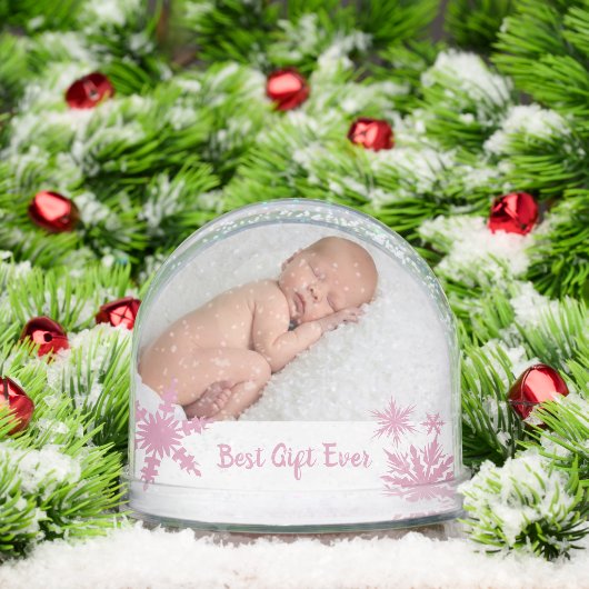 Pink Best Gift Ever Double Photo (クリスマス)