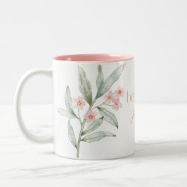 Pink Best mom ever - Coffe mug, Mother’s Day Gift ツートーンマグカップ