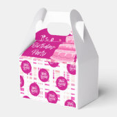 Pink Birthday Party フェイバーボックス (正面サイド)