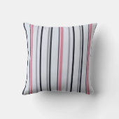 Pink, Black and Gray stripes クッション (裏面)