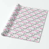 Pink Black and Gray Sunglasses Wrapping Paper ラッピングペーパー (アンロールド)