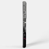 Pink, Black and White Dandelion Samsung Galaxyケース (右側面)