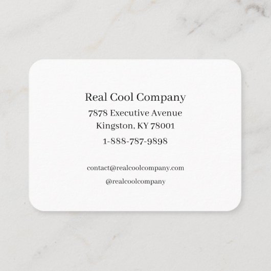 Pink & Black Bow Monogram 名刺 (裏面)