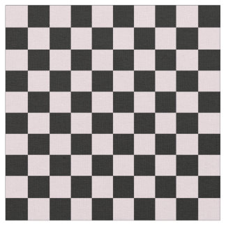 Pink & Black Checkerboard ファブリック