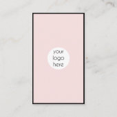 Pink Black Connect With Us QRコードソーシャルメディア 名刺 (裏面)