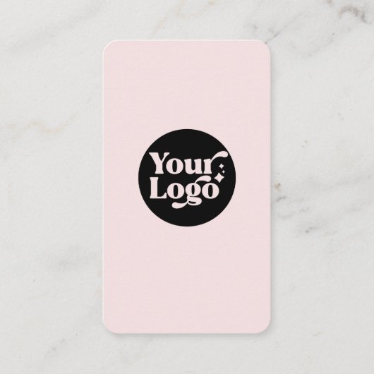 Pink Black Connect With Us QR Code 5 Social Media 名刺 (裏面)