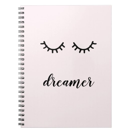 Pink Black Eyelashes ノートブック (正面)